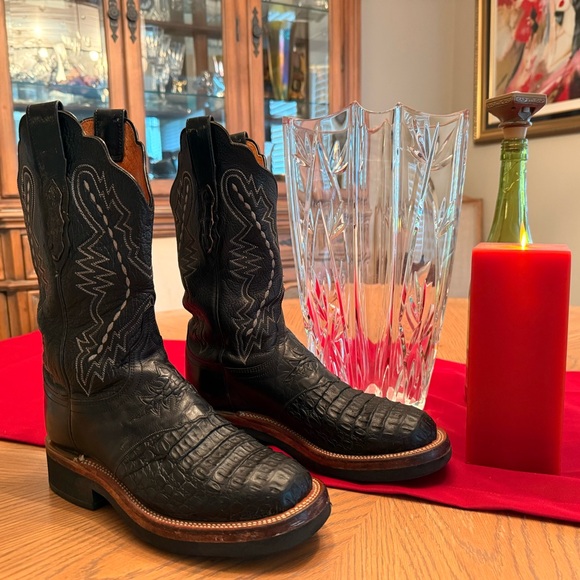 Lucchese Shoes - Lucchese Exotic Horned Toad Western Boots Size 7 EUC